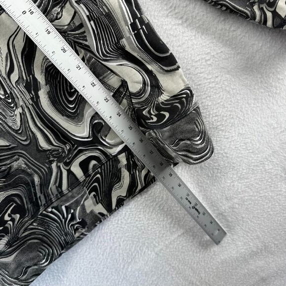 Gymshark Sweatshirt Men's Medium Black Gray Hoodie Marble Dyed Hoodie Workout - Picture 5 of 11